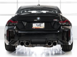 BMW M2 Performance Exhaust - AWE Tuning - Track Edition Cat-Back - Chrome Silver - `23-`24